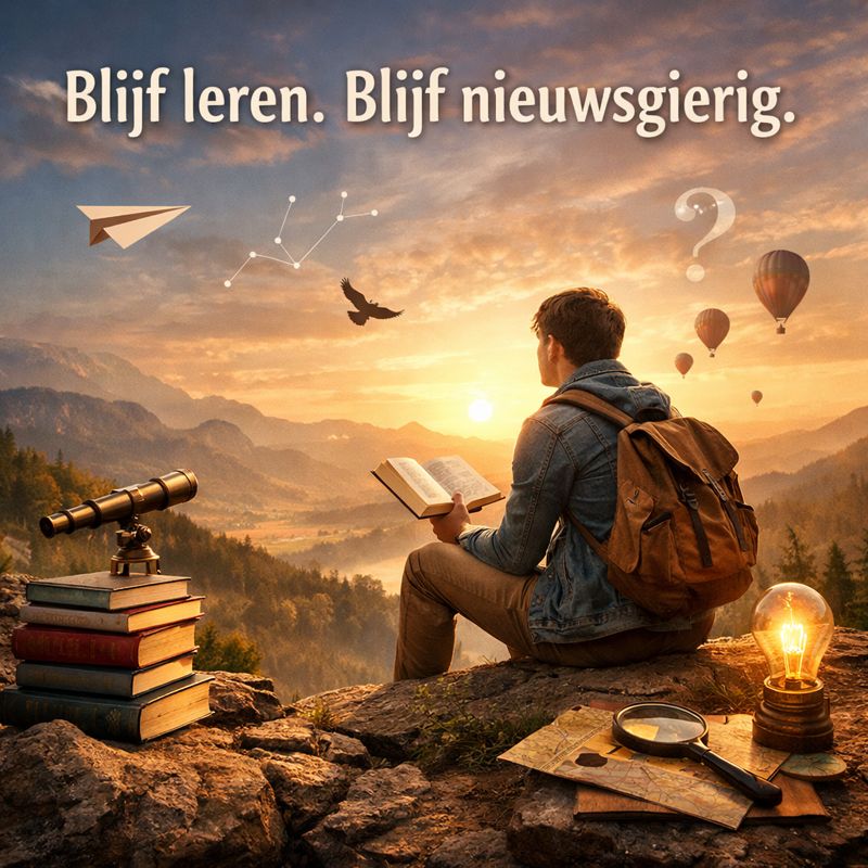 Blijf leren. Blijf nieuwsgierig.